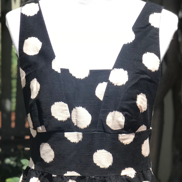 LOFT Abstract Polka Dot Fit and Flare - Picture 5 of 6